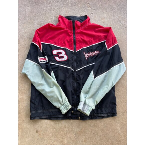 Vintage Nutmeg Dale Earnhardt The Intimidator Racing Jacket L A4 - Picture 1 of 7